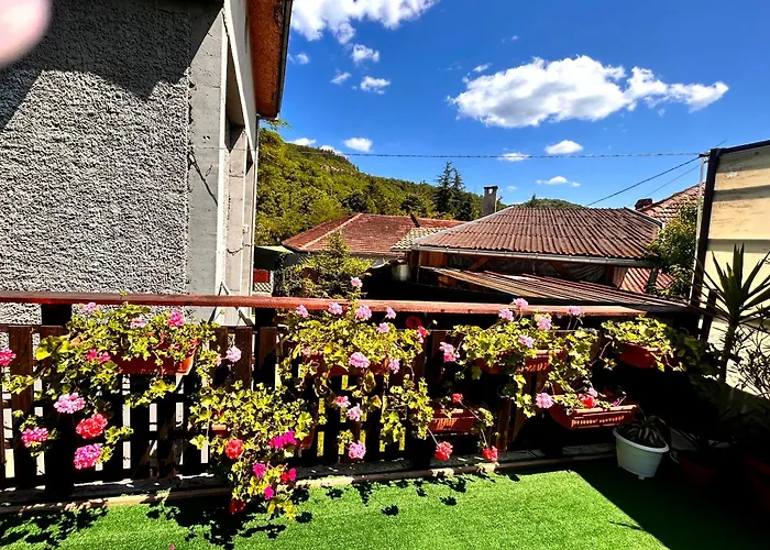 трапезица за до 12 човека с безплатен паркинг, двор и веранди, в град търново